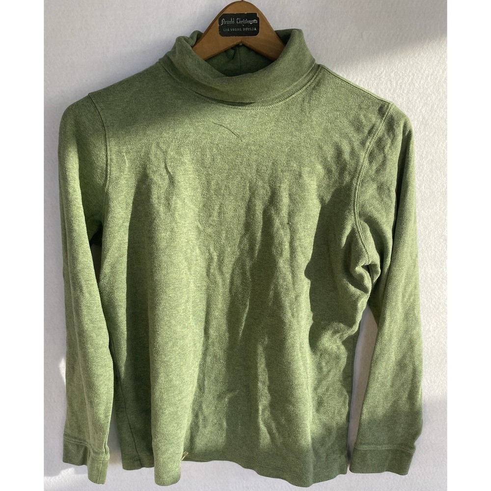 LL Bean Sweater Green Turtle Neck‎ Mens M